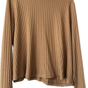 Women's Tan Ribbed Top